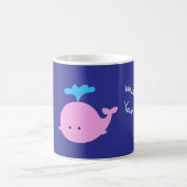 Meilleur Coach Mug avec nom, Mignonne Whale Coffee (Centre)