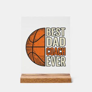 Meilleur Coach Papa Ever Basket Vintage Vector Des