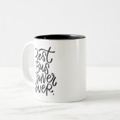 Meilleur Conducteur De Bus Jamais Mug À Café À Deu (Devant gauche)