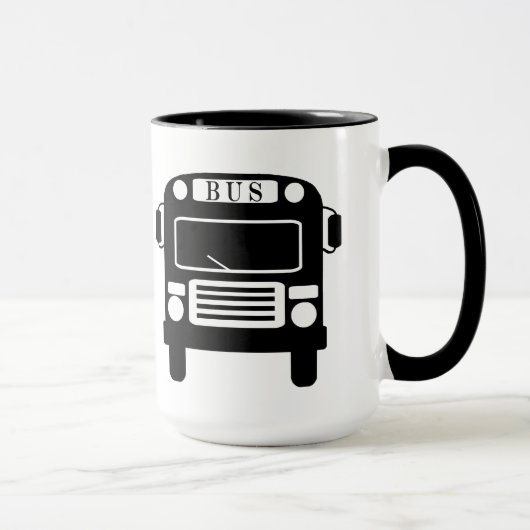 Meilleur Conducteur De Bus Silhouette Mug (Droite)