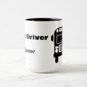 Meilleur Conducteur De Bus Silhouette Mug (Centre)