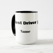 Meilleur Conducteur De Bus Silhouette Mug (Devant gauche)