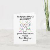 Meilleur Coordinateur Chaos, Carte Admin Assistant (Devant)