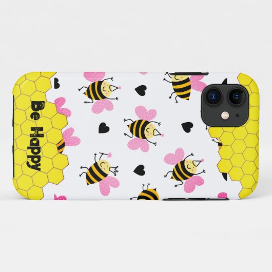 Meilleur coque iphone d'abeilles (Dos (Horizontal))