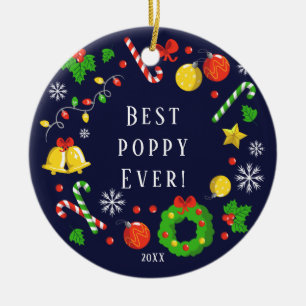 Meilleur Coquelicot Noël Ornement