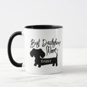 Meilleur Dachshund Maman Mug (Gauche)