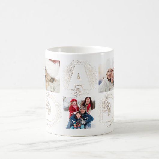 Meilleur DAD Ever Gold Multi Photo Mug (Centre)