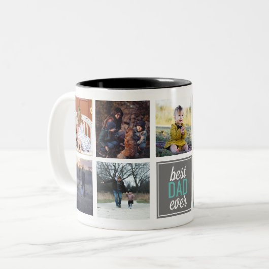 Meilleur DAD Jamais Custom Photo Mug (Devant gauche)