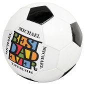 MEILLEUR DAD JAMAIS nom personnalisé ballon de foo (3/4)
