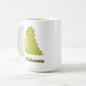 Meilleur Dadosaurus Pères Papa Mug (Devant gauche)