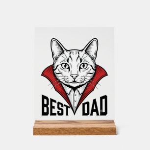 Meilleur design de gravure vintage de chat vampire