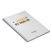 Meilleur Enseignant Au Crayon | Carnet du journal (Côté Droit)