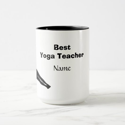 Meilleur enseignant de yoga Mug (Centre)