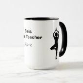 Meilleur enseignant de yoga Mug (Devant droit)