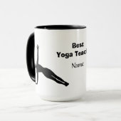 Meilleur enseignant de yoga Mug (Devant gauche)