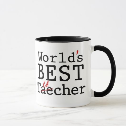 MEILLEUR ENSEIGNANT DU MONDE - tasse (Droite)