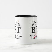 MEILLEUR ENSEIGNANT DU MONDE - tasse (Centre)