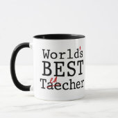 MEILLEUR ENSEIGNANT DU MONDE - tasse (Gauche)