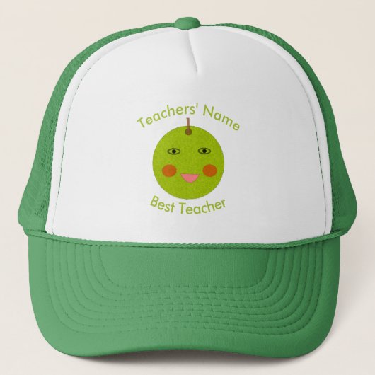 Meilleur enseignant Happy Apple Casquette (Devant)