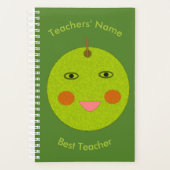 Meilleur Enseignant Happy Apple Custom Planner (Devant)