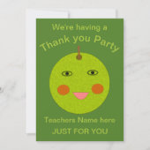 Meilleur enseignant Happy Apple Invitations person (Devant)