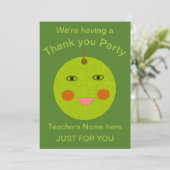 Meilleur enseignant Happy Apple Invitations person (Debout devant)