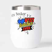 Meilleur enseignant jamais bande dessinée couleur  (Arrière)