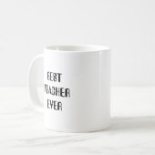 Meilleur Enseignant Jamais Café Mug (Devant gauche)
