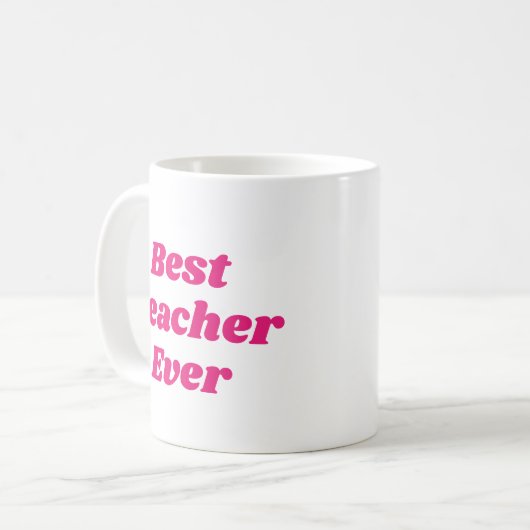 Meilleur Enseignant Jamais Café Mug (Devant gauche)