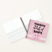 MEILLEUR ENSEIGNANT JAMAIS Monogram Journal Merci (Intérieur)