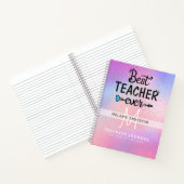 MEILLEUR ENSEIGNANT JAMAIS Monogram Journal Merci (Intérieur)