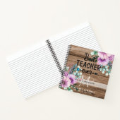 MEILLEUR ENSEIGNANT JAMAIS Monogram Journal Merci (Intérieur)
