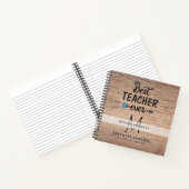 MEILLEUR ENSEIGNANT JAMAIS Monogram Journal Merci (Intérieur)