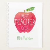 Meilleur enseignant jamais personnalisé Aquarelle  (Devant)