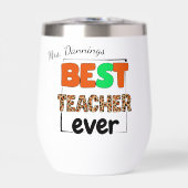 Meilleur enseignant jamais Tigerprint (Avant)