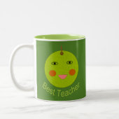 Meilleur enseignant Joyeux Apple Mug (Gauche)