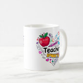 Meilleur Enseignant Mug | Fin d'Année Enseignant (Devant droit)