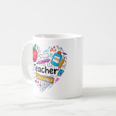 Meilleur Enseignant Mug | Fin d'Année Enseignant (Devant gauche)
