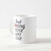 Meilleur F*cke Soeur Femme Mug (Devant gauche)