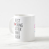 Meilleur F*cke Soeur Femme Mug (Devant gauche)