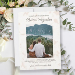 Meilleur Faire-part photo Fiançailles