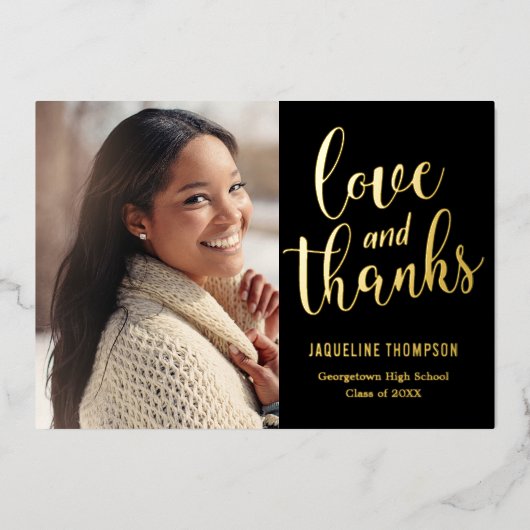 Meilleur futur Carte de remerciements d'obtention  (Recto)