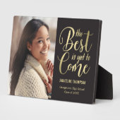 Meilleur Futur ÉDITABLE Plaque de graduation COULE (Côté)