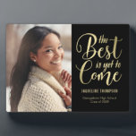 Meilleur Futur ÉDITABLE Plaque de graduation COULE<br><div class="desc">Cette plaque avec chevalet fait un grand souvenir pour commémorer cette étape spéciale. Conception par © berryberrysweet. Visitez notre site Web à l'adresse www.berryberrysweet.com pour obtenir des articles assortis et plus d'options de conception!</div>