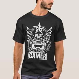 Meilleur Gamer Champion d'E-Sports T-Shirt - Casqu