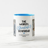 Meilleur Garçon 2 Photo Mug à café à deux tons (Centre)