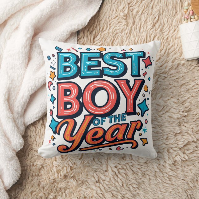 Meilleur Garçon De L'année Coussin - Décoration De (Couverture)