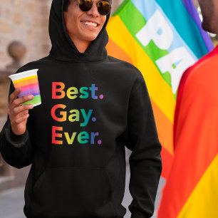 Meilleur Gay Ever LGBT Rainbow Flag Sweat - shirt 