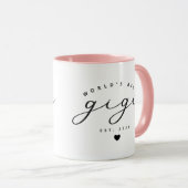 Meilleur Gigi Cute Calligraphy Café Mug du monde (Devant droit)