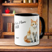 Meilleur gingembre et chat blanc maman jamais Mug
